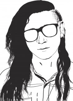 Skrillex Sonny Moore, Michaelalebedikova tarafından ücretsiz vektör
