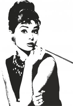 Audrey Hepburn Vektör Sanatı Ücretsiz Vektör