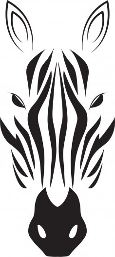 Zebra Başı Vektörü Ücretsiz Vektör