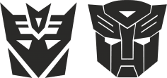 Transformers Etiket Çıkartmaları Ücretsiz Vektör