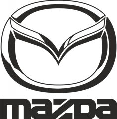 Mazda Siyah Vektör Logosu Ücretsiz Vektör