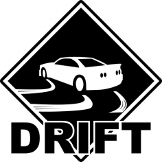 Drift Sticker Ücretsiz Vektör