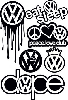 VW Logosu Vektör Ücretsiz Vektör