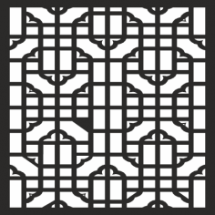 Geometrik Kare Jali Desen Ücretsiz Vektör