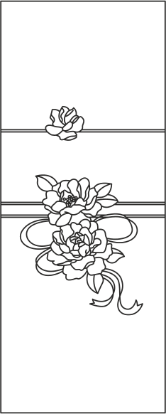 Çiçek Desenli Gardırop Kapağı Ücretsiz Vektör