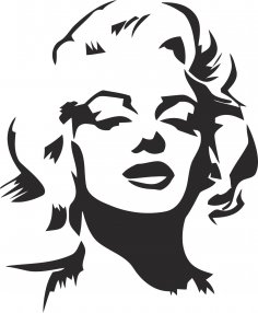 Marilyn Monroe Şablon Vektörü Ücretsiz Vektör