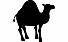 Deve Silüeti vektör dxf Dosyası