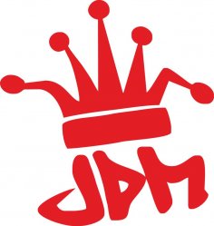 JDM Kralı Etiketi Vektör Ücretsiz Vektör