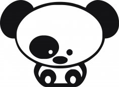 Panda Araba Etiketi Vektörü Ücretsiz Vektör