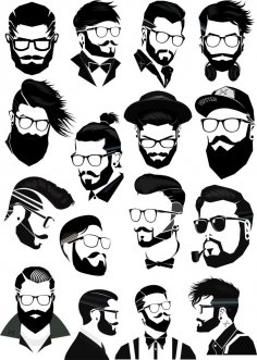 Hipster Tarzı Vektör Ücretsiz Vektör