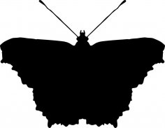 Siluet clipart kelebek Ücretsiz Vektör
