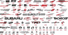 Otomatik Logo Vektör Etiketleri Ücretsiz Vektör