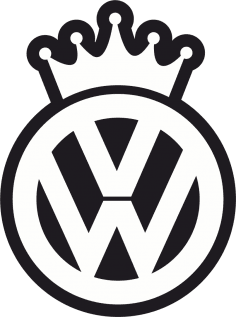 VW Kralı Etiket Sticker Ücretsiz Vektör