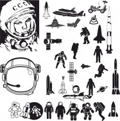 Astronot Vektör Sanatı Ücretsiz Vektör