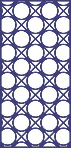 Dekoratif Daire Desenli Panel dxf Dosyası Tasarımı