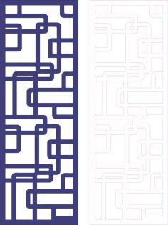 Bölücü için Dekoratif Desen dxf Dosyası