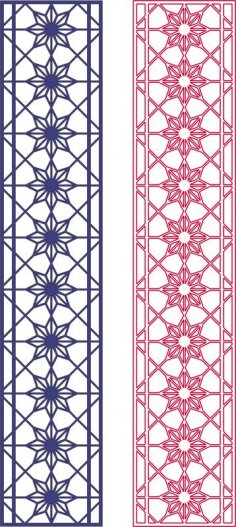 Kusursuz Yıldız Desenli Tasarım dxf Dosyası