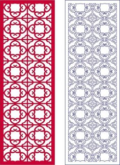 2 boyutlu Vektör Panel Desen dxf Dosyası