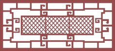 Süs Demir Çit Deseni dxf Dosyası