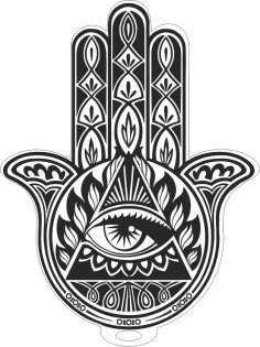 Hamsa eli vektörü Ücretsiz Vektör