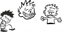 Calvin Etiketi Ücretsiz Vektör