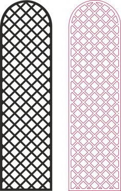 Kafes Gizlilik Perdesi Deseni dxf Dosyası