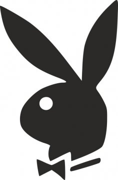 Playboy tavşanı logosu dxf dosyası