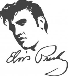 Elvis Presley DXF Dosyası