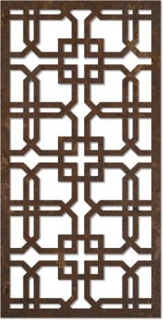 İç Mekan için Jali Tasarım Deseni dxf Dosyası
