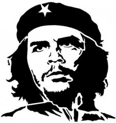Che Guevara Silüeti dxf Dosyası
