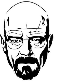 Breaking Bad'den Walter White Heisenberg şablon dxf dosyası