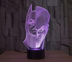 Batman Joker 3D Lamba Vektör Modeli dxf Dosyası