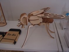 Uçak 3D Ahşap El Sanatları Hobi Ahşap Model Lazer Kesim Ücretsiz Vektör