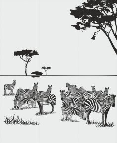 Zebra Kumlaması Desenli Ücretsiz Vektör