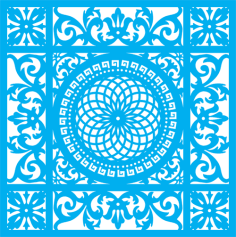 Kusursuz mavi damask deseni Ücretsiz Vektör