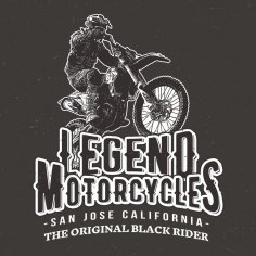 Motosiklet Etiketi Ücretsiz Vektör