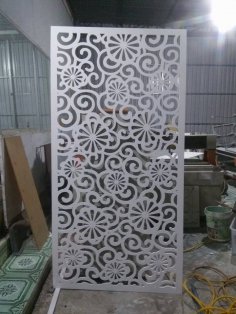 Jali Esintili Ekran Deseni DXF Dosyası