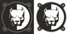 Pitbull Logosu Ücretsiz Vektör