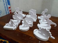 3D Puzzle Planları Ücretsiz Vektör