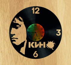 Tsoy Vinil Plak Kendin Yap Saat Ücretsiz Vektör