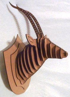 Antilop 3D Puzzle Ücretsiz Vektör