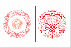 Yuvarlak uğur deseni Ücretsiz Vektör