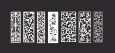Koleksiyon CNC Vektör Sanat Desenleri Ücretsiz Vektör
