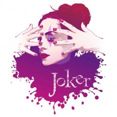 Vektörel kadın Joker çizimi Ücretsiz Vektör