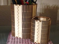 Ahşap kalemlik 3mm DXF Dosyası