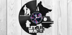 Yıldız Savaşları Saat Planları Darth Vader Yoda Ücretsiz Vektör