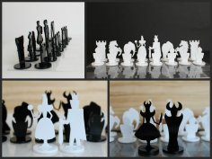 CNC Satranç Takımı Planları Ücretsiz Vektör