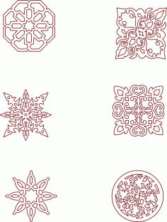 Fas kusursuz desenler DXF Dosyası