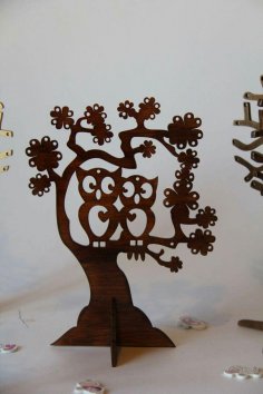 Kuşlu Ağaç CNC Router Planı Ücretsiz Vektör