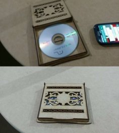 CD kapağı şablonu Lazer kesim Ücretsiz Vektör